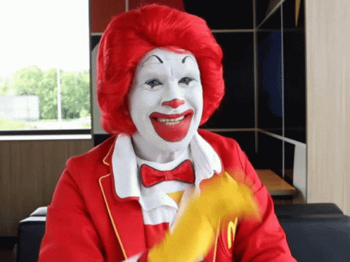 Clown Mcdonalds GIF - Clown Mcdonalds Wink GIFs