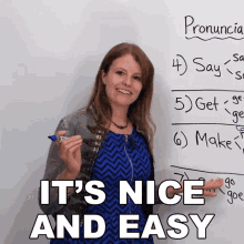 Its Nice And Easy Learning English With Emma GIF - Its Nice And Easy Learning English With Emma Nice GIFs