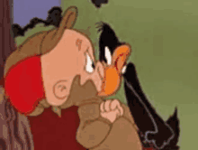Eye To Eye Daffy Duck GIF - Eye To Eye Daffy Duck Pissed Off GIFs