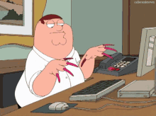 Manicures. GIF - Family Guy Peter Griffin Longnails GIFs