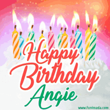 Candle Happy Birthday GIF - Candle Happy Birthday Angie GIFs