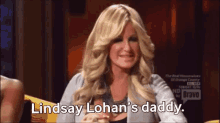 Kim Zolciak Lindsay Lohan GIF - Kim Zolciak Lindsay Lohan Daddy GIFs