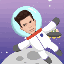 Santosh Dawar Float GIF - Santosh Dawar Float Astronaut GIFs