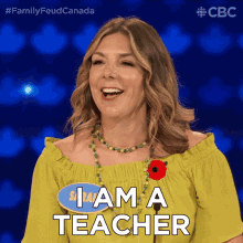 I Am A Teacher Family Feud Canada GIF - I Am A Teacher Family Feud Canada Teaching Is My Profession GIFs