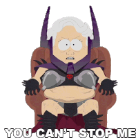 You Cant Stop Me Grandma Stotch Sticker - You Cant Stop Me Grandma Stotch South Park Stickers