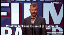 Wtf What The Fuck Was The Point Of That GIF - Wtf What The Fuck Was The Point Of That Mock The Week GIFs