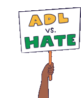 Adl Vs Hate Mpac Sticker - Adl Vs Hate Mpac Stop Hate Stickers