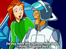 Totally Spies Sam GIF - Totally Spies Sam Do You Have Any Of Those Little Bags GIFs