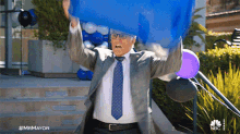 Throwing A Trash Can Neil Bremer GIF - Throwing A Trash Can Neil Bremer Mr Mayor GIFs