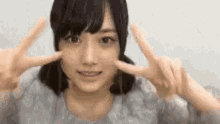 山下美月 乃木坂46 ピース GIF - Yamashita Mitsuki Nogizaka Akb48 GIFs