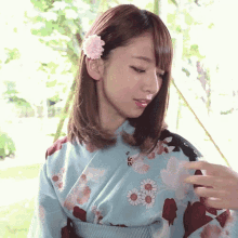 今田美桜  女優　美人　可愛い子 浴衣　夏 GIF - Mio Imada Yukata Natsu GIFs