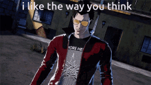 I Like The Way You Think Travis Touchdown GIF - I Like The Way You Think Travis Touchdown Travis GIFs