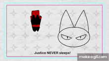 Justice Never Sleep Red Beans GIF - Justice Never Sleep Red Beans Tasty GIFs