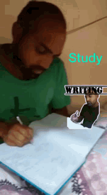study charanjit working hard writing