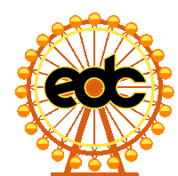 Edc Ferris Wheel Sticker - Edc Ferris Wheel Trippy Stickers