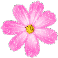 Beautifull Flower Sparkle Sticker - Beautifull Flower Sparkle Glitter Stickers