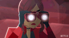 Binoculars Gina Rodriguez GIF - Binoculars Gina Rodriguez Carmen Sandiego GIFs