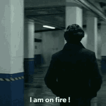 Sherlock I Am On Fire GIF - Sherlock I Am On Fire Walking GIFs