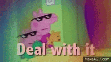 Deal With It Peppa Pig GIF - Deal With It Peppa Pig George GIFs