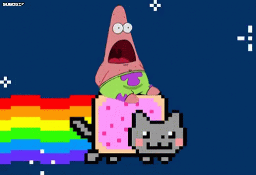 Nyan Cat Patrick Gif Nyan Cat Nyan Cat Discover Share Gifs