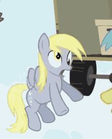 Derpy Mlp Stand While Flying GIF - Derpy Mlp Stand While Flying Crazy GIFs