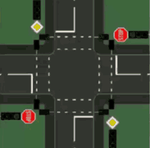 stop traffic lights road
