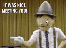 It Was Nice Meeting You Pinocchio GIF - It Was Nice Meeting You Pinocchio White Lies GIFs