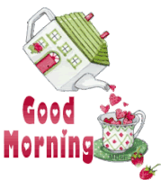 Good Morning Strawberry Sticker - Good Morning Strawberry Coffee Stickers