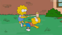 白痴 GIF - The Simpsons Bart Lisa GIFs