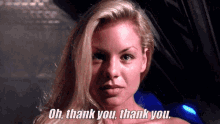 Jessica Collins Thank You GIF - Jessica Collins Thank You Leprechaun4in Space GIFs