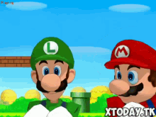 Mario Luigi GIF - Mario Luigi Mario Bros GIFs