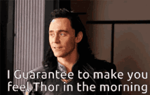 I Guarantee Make You Feel Thor In The Morning Smile GIF - I Guarantee Make You Feel Thor In The Morning Smile Grinning GIFs