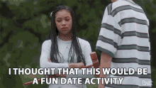 I Thought That This Would Be A Fun Date Activity Disappointed GIF - I Thought That This Would Be A Fun Date Activity Disappointed Uncomfortable GIFs