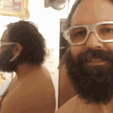 Mirror Reaction GIF - Mirror Reaction Beard GIFs