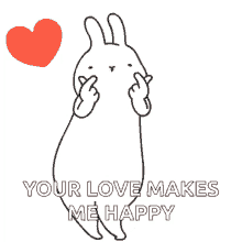 Kawaii Rabbit Rabbit Love GIF - Kawaii Rabbit Rabbit Love Heart GIFs