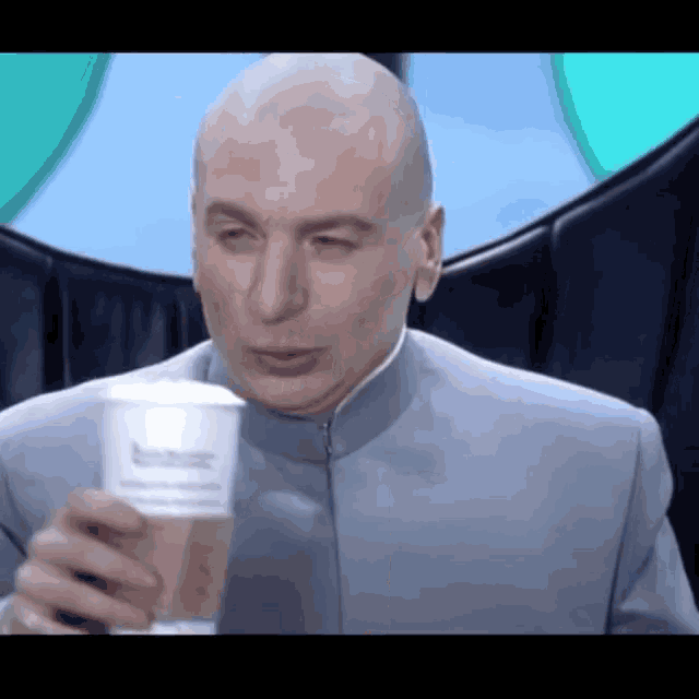 Dr Evil Coffee Gif Dr Evil Coffee Starbucks Discover Share Gifs