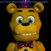 Your Face When You Eat Chicken Nuggets Fnaf GIF - Your Face When You Eat Chicken Nuggets Fnaf Five Nights At Freddys GIFs