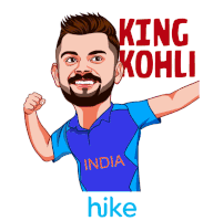 King Kohli Posing Sticker - King Kohli Posing You Did It Stickers