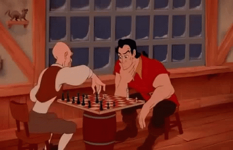 Gaston Chess GIF - Gaston Chess Beauty And The Beast - Discover & Share GIFs