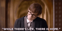 While There'S Life, There Is Hope GIF - The Theory Of Everything The Theory Of Everything Gifs Stephen Hawking GIFs