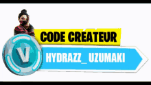 code createur username hydrazz uzumaki