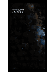 3387 star sky galaxy