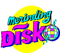 Disco Ball With Text Saying Shivering So Hard Like You'Re At A Disco In Indonesian Slang Sticker - Disco Ball Merinding Disko Disco Stickers