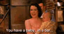 Dumb Baby GIF - Dumb Baby Baby In A Bar GIFs