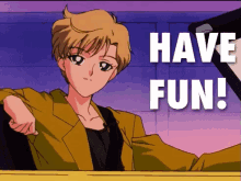 Have Fun GIF - Have Fun Wink Anime GIFs