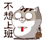 Ami Fat Cat Do Not Sticker - Ami Fat Cat Do Not Afraid Stickers