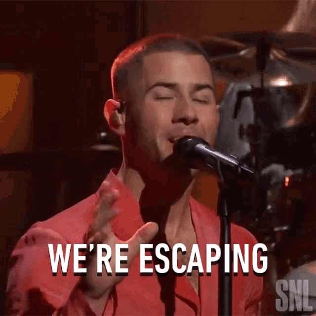 Were Escaping Nick Jonas GIF Were Escaping Nick Jonas This Is Heaven
