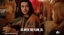 Go With The Flow Zo Aiden GIF - Go With The Flow Zo Aiden Zoeys Extraordinary Playlist GIFs