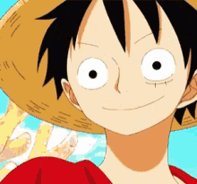 one piece luffy smile grin happy