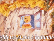 Autunno Winnie The Pooh GIF - Autunno Winnie The Pooh Foglie Secche GIFs
